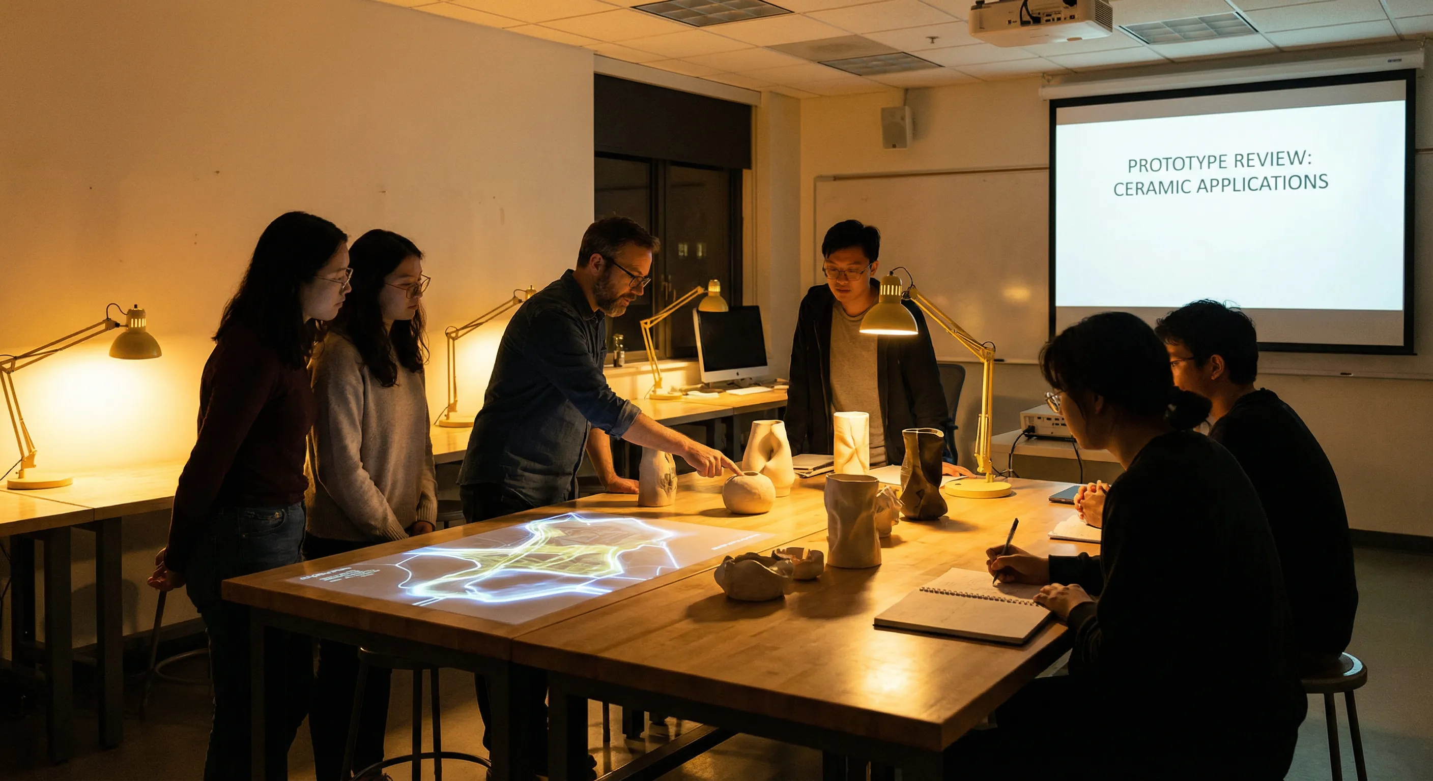 Prototype review in classroom